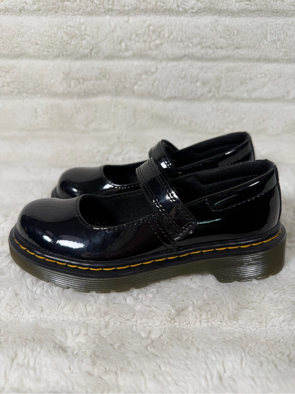 Dr Martens Maccy Mary Jane Kids US 13 EU 31 Black Patent Lamper School Shoes